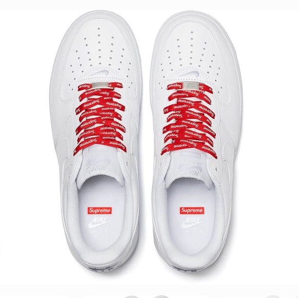 New Supreme x Nike Air Force 1 Low Supreme Shoes - Picture 1 of 11
